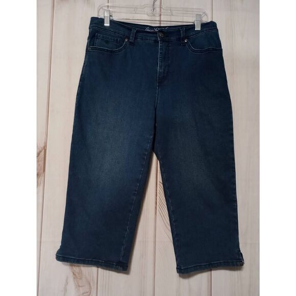 Gloria Vanderbilt Jeans Ladies 10 Petite Slimming Dark‎ Wash Amanda - Picture 1 of 9